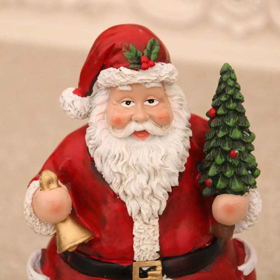 Caixa de Música de Natal Iluminada com Trenzinho Giratório