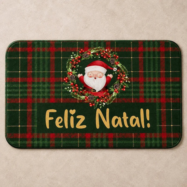Capacho de Natal Antiderrapante Feliz Natal