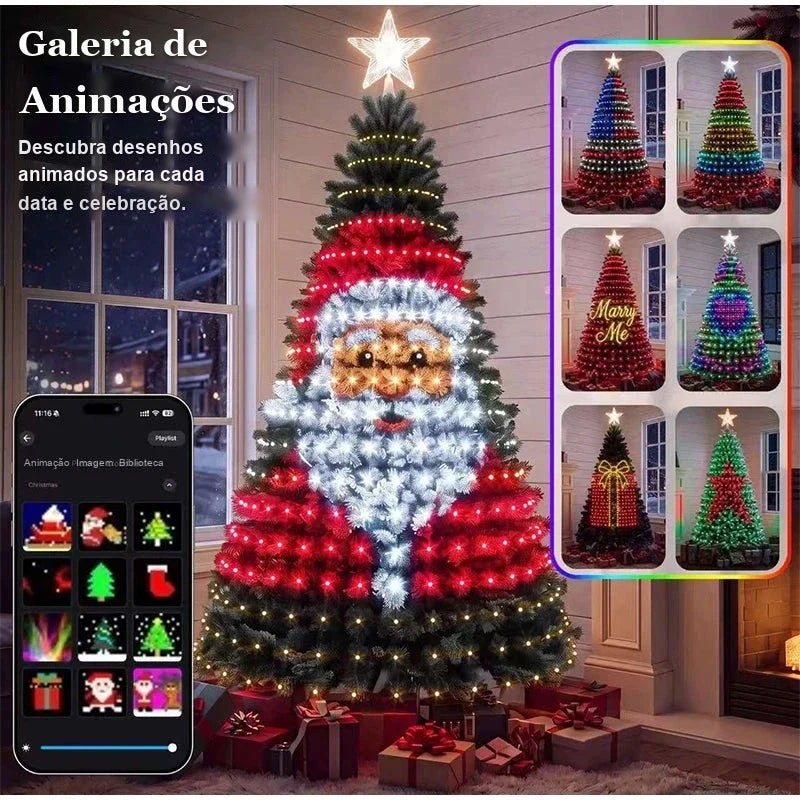Papai Noel em luz