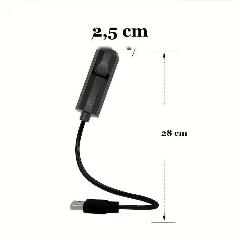 medidas do projetor de natal usb 28 cm de comprimento
