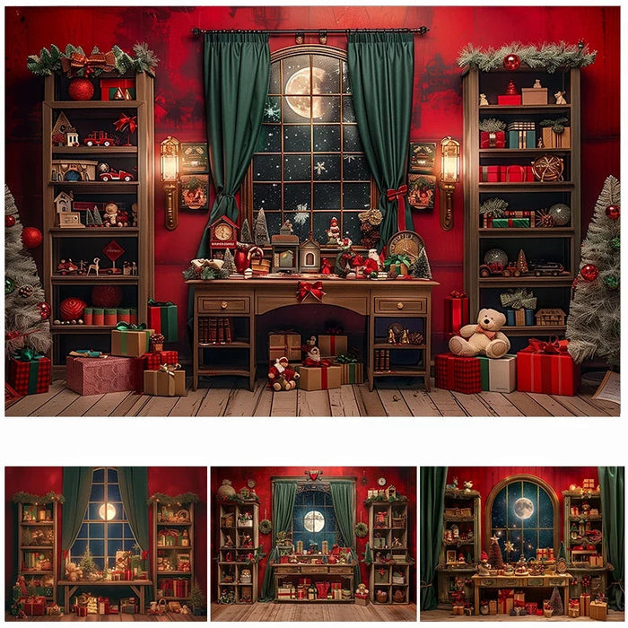Cenário Natalino para Fotos de Bebês e Crianças