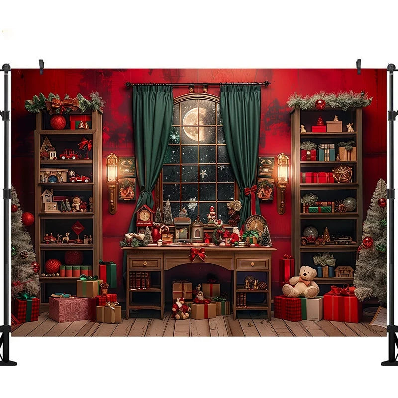 Fundo de Natal para Fotografia de Bebê e Crianças