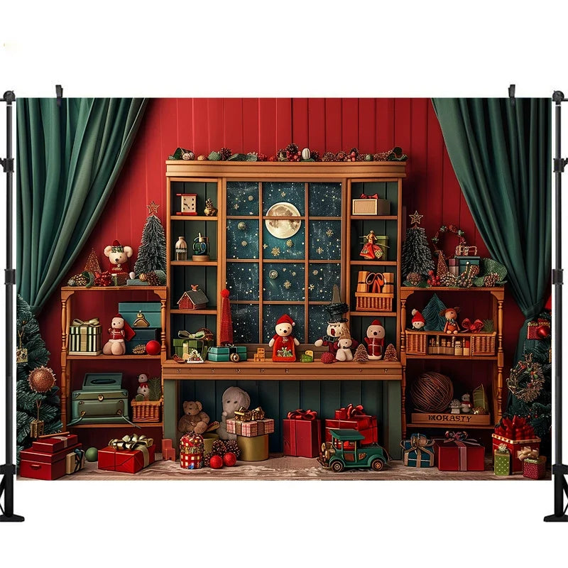 Fundo de Natal para Fotografia de Bebê e Crianças