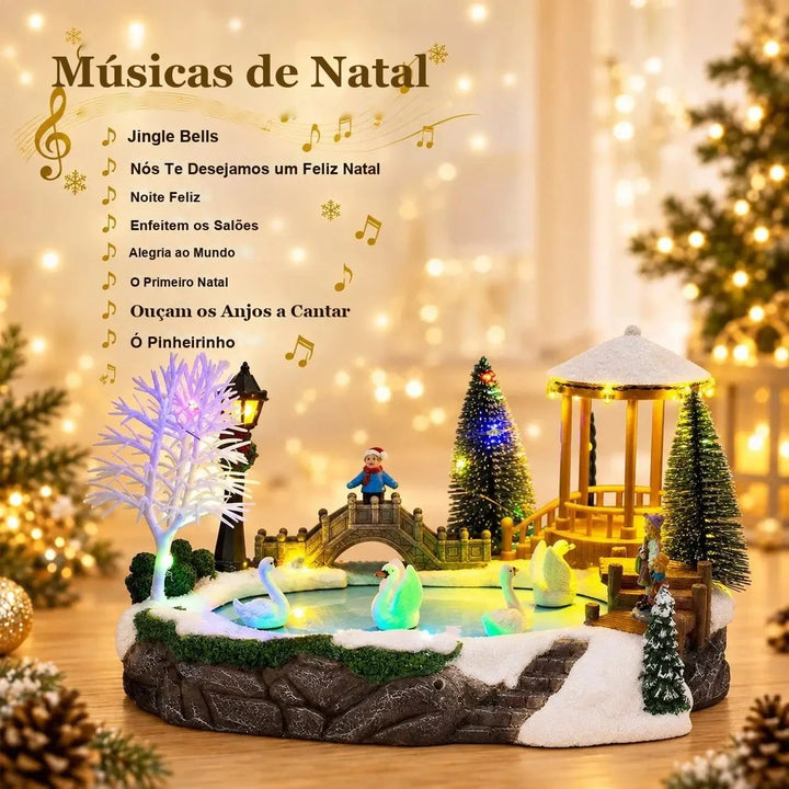 vila de natal musical com lista de músicas natalinas